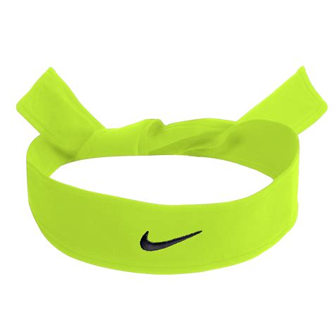 neongelb-schwarzes stirnband von nike|Nike Dri.